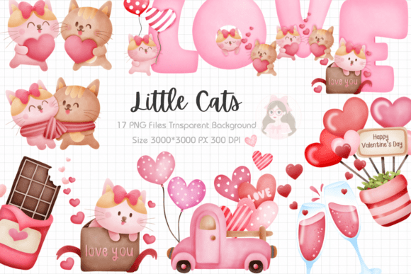 Elevating Digital Storytelling: The Strategic Value of Little Cats Couple Love Clipart PNG in Modern Design