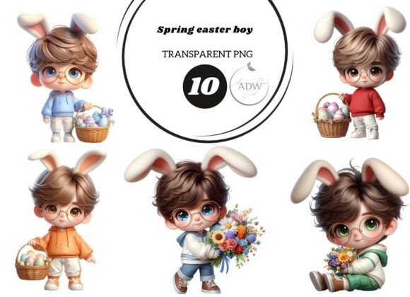 Spring Easter Boy: Creative Design Ideas
